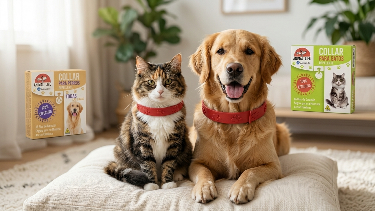 COLLAR ANTI PULGAS PARA PERROS Y GATOS