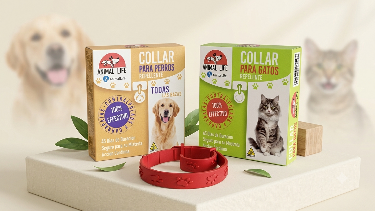 COLLAR ANTI PULGAS PARA PERROS Y GATOS