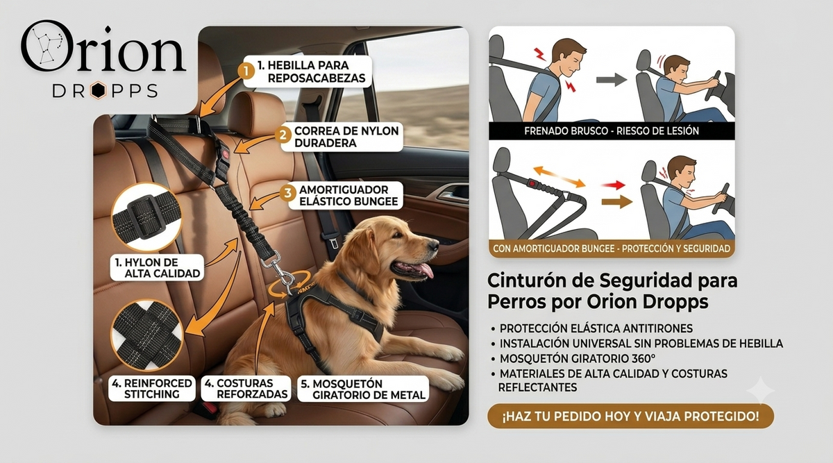 Correa Leash Para Mascotas Pro Outdoor